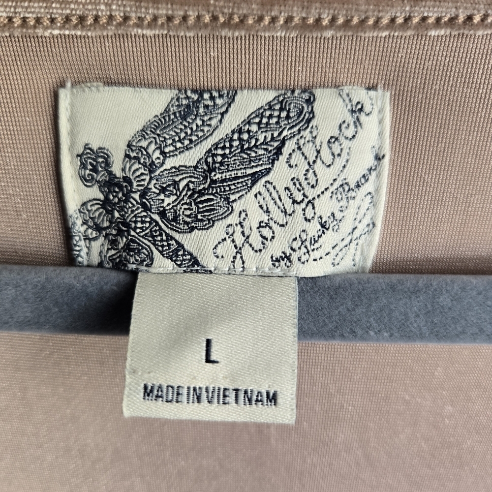 LUCKY BRAND Elegant Floral Patterned Dress. Size L - Picture 3 of 9